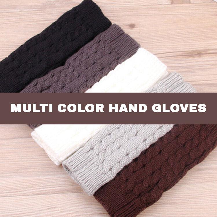 Thermal Fingerless Gloves - Women Wrist Arm Knitted Mitten Long Winter Hand Warmer Fingerless Ladies Gloves Gloves - Tophatter Daily Deals