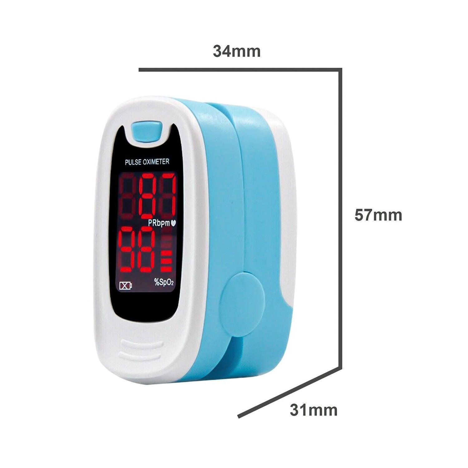 Pulse Oximeter Monitor - Fingertip Pulse Oximeter Monitor Blood Oxygen Saturation Heartbeat SpO2 PR PI UK Oxygen Monitor Pulse Oximeter Blood Saturation Health Care - Tophatter Daily Deals