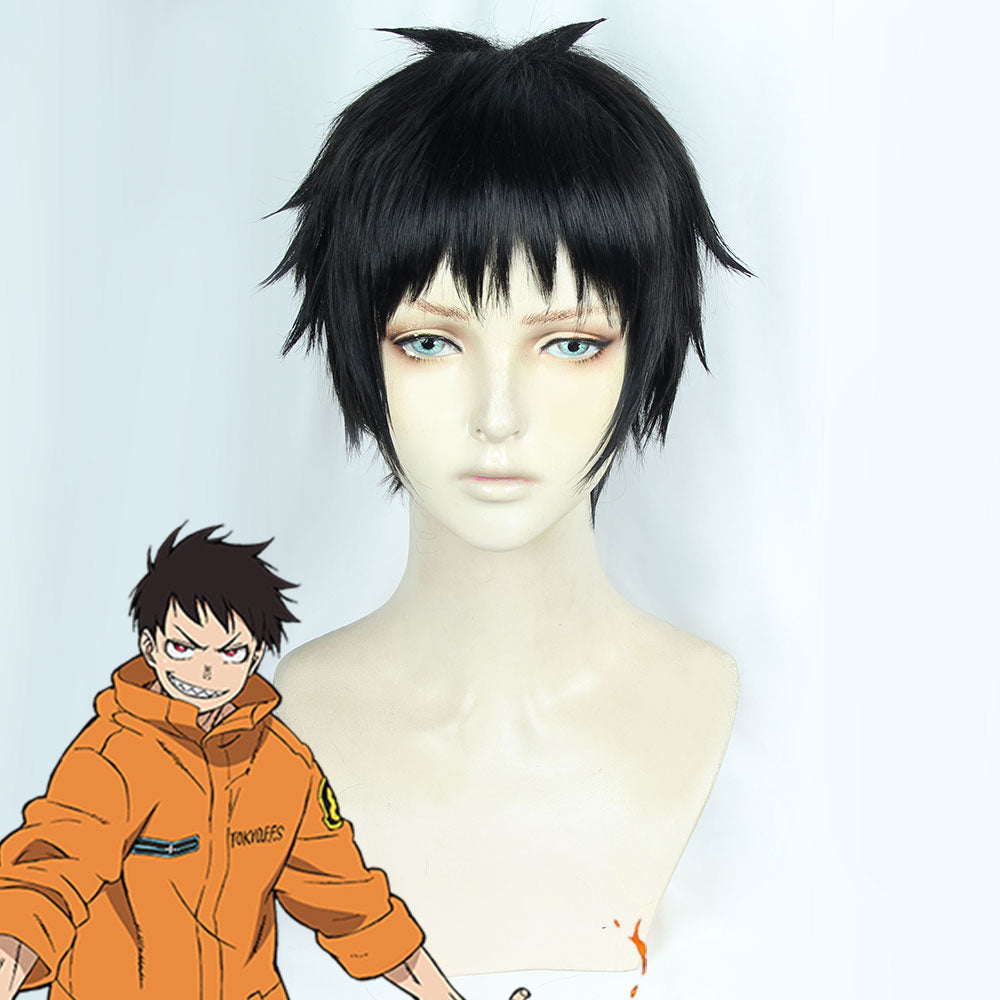 Fire Force Enen no Shouboutai Shinra Kusakabe Black Cosplay Wig Wig - Tophatter Daily Deals