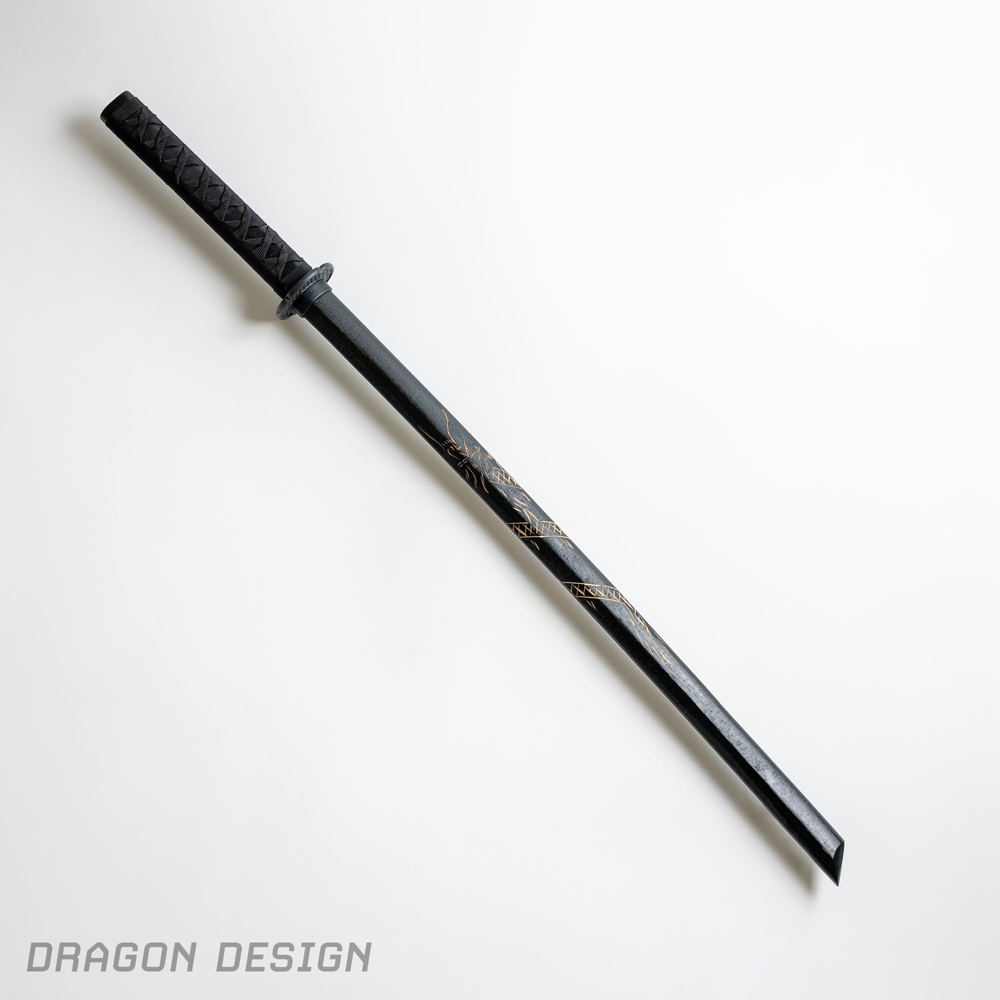 Fire and Steel - Bokken Black (with Dragon Design) Fire and Steel Exclusive - Tophatter Daily Deals