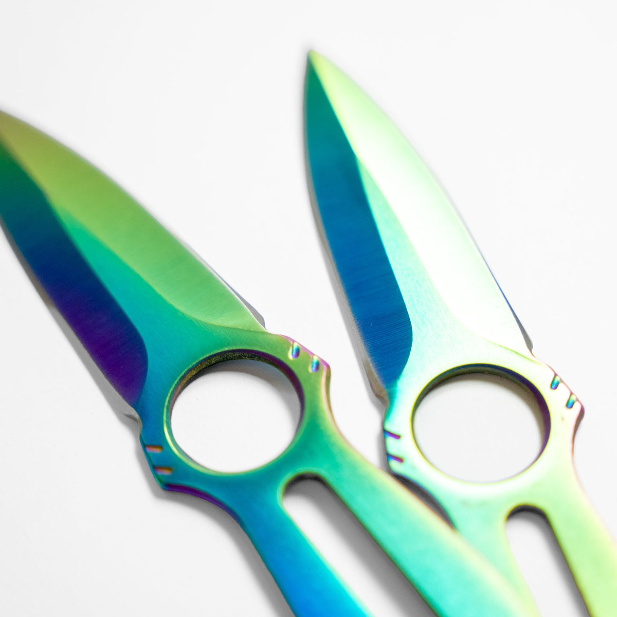 Fire and Steel - Intermediate Throwing Knife Set (Battle Ready) Plasma (Rainbow) Fire and Steel Exclusive - Tophatter Daily Deals