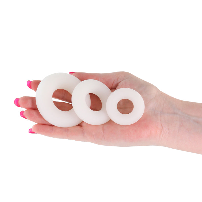 Firefly Bubble Rings Glow in the Dark Cock Rings Set of 3 > Cock Ring > Sets - Tophatter Daily Deals