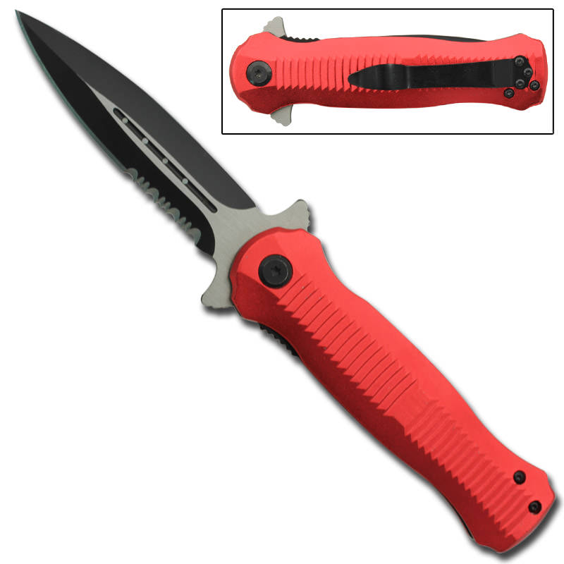 Firestar Stiletto Style Assisted Opening Pocket Knife - TOPHATTER'S ARMORY DEALS Collectible Weapons - Tophatter Daily Deals