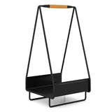 Firewood Storage Rack Heavy-duty Metal Log Holder with Handle and Square Rack Garden & Patio - Tophatter Daily Deals