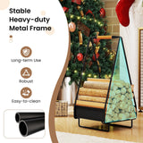 Firewood Storage Rack Heavy-duty Metal Log Holder with Handle and Square Rack Garden & Patio - Tophatter Daily Deals