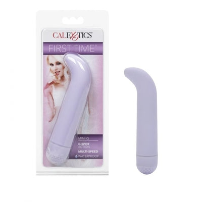 First Time Mini-G Purple 4.5 Inch Multi-Speed G-Spot Vibrator with Curved Tip and Waterproof Design > Sex Toys For Ladies > G-Spot Vibrators - Tophatter Daily Deals