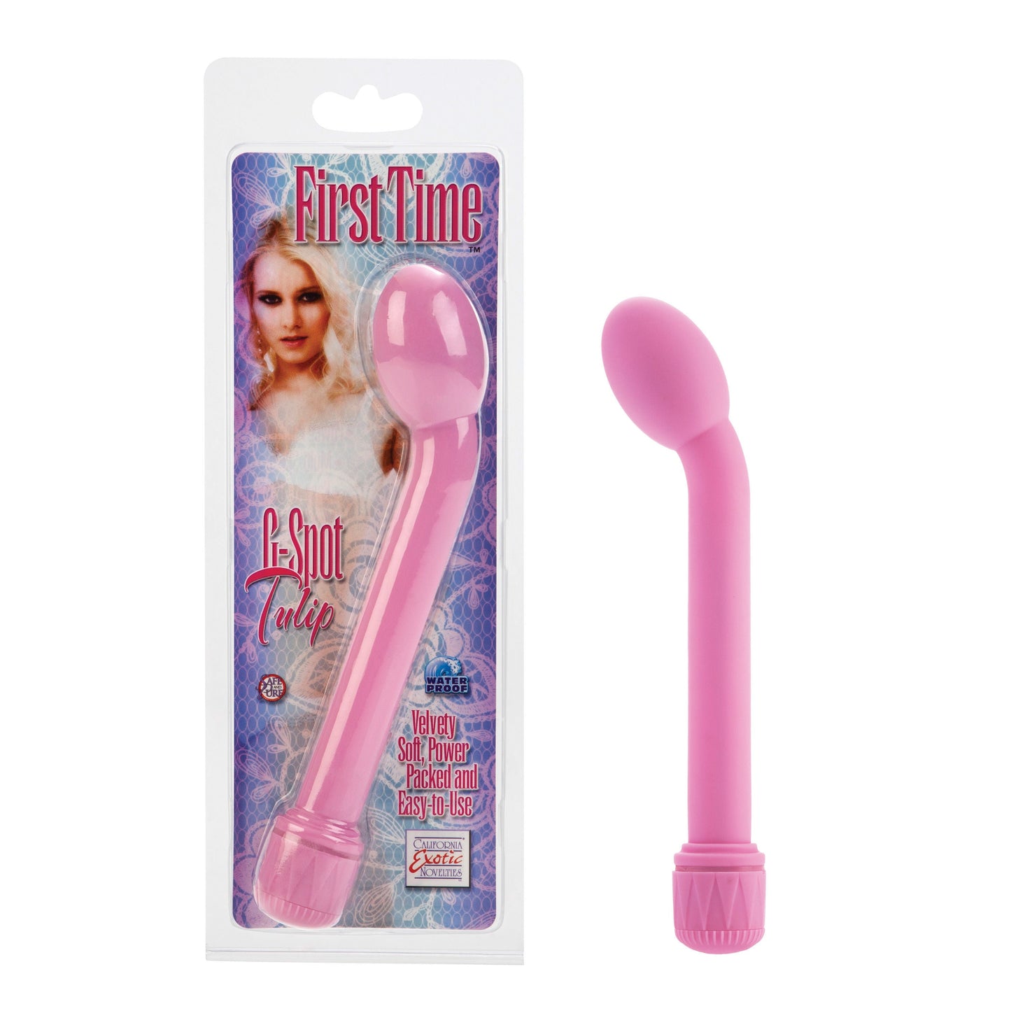 First Time Pink Tulip G-Spot Vibrator Soft Multi-Speed Toy > Sex Toys For Ladies > Rose Stimulators - Tophatter Daily Deals