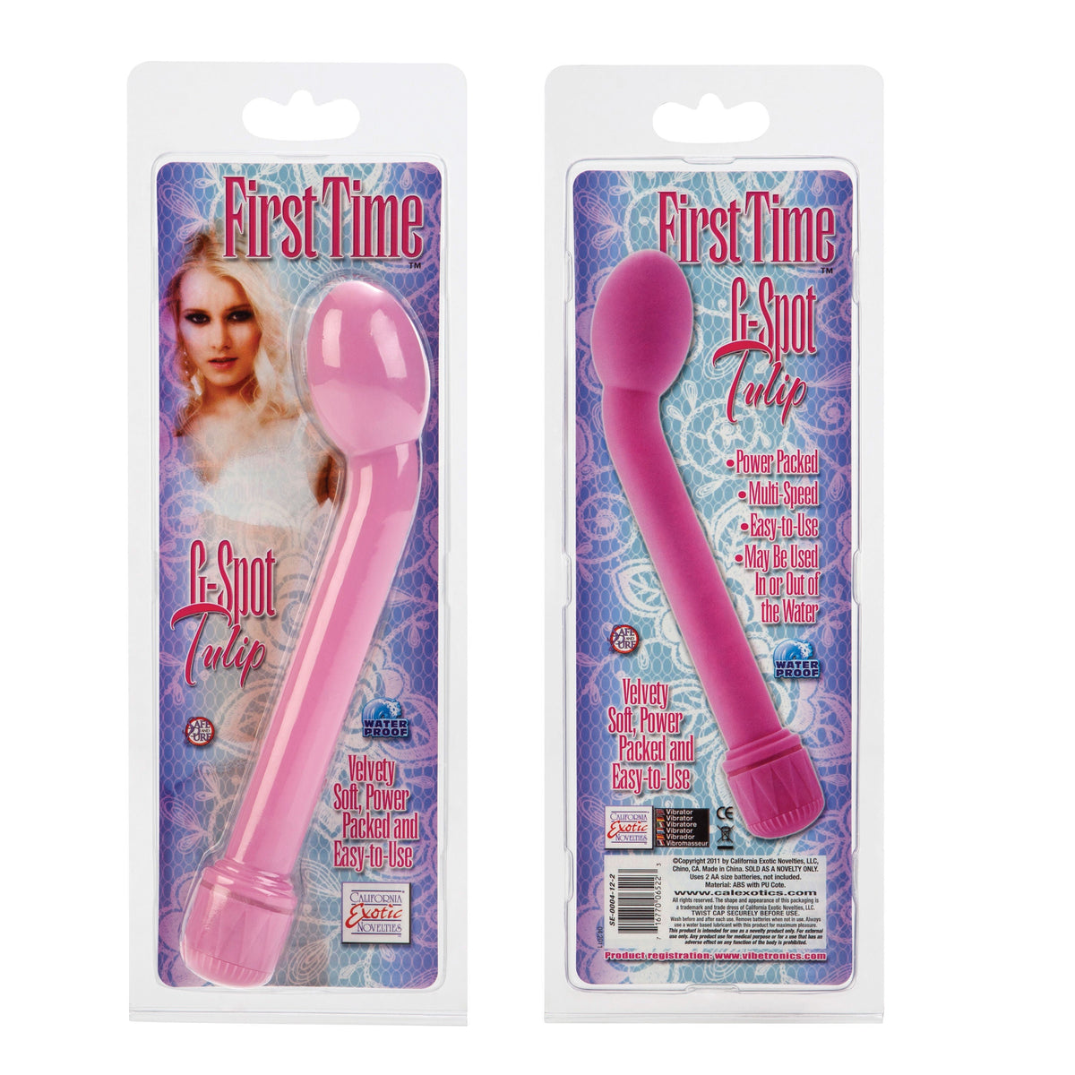 First Time Pink Tulip G-Spot Vibrator Soft Multi-Speed Toy > Sex Toys For Ladies > Rose Stimulators - Tophatter Daily Deals