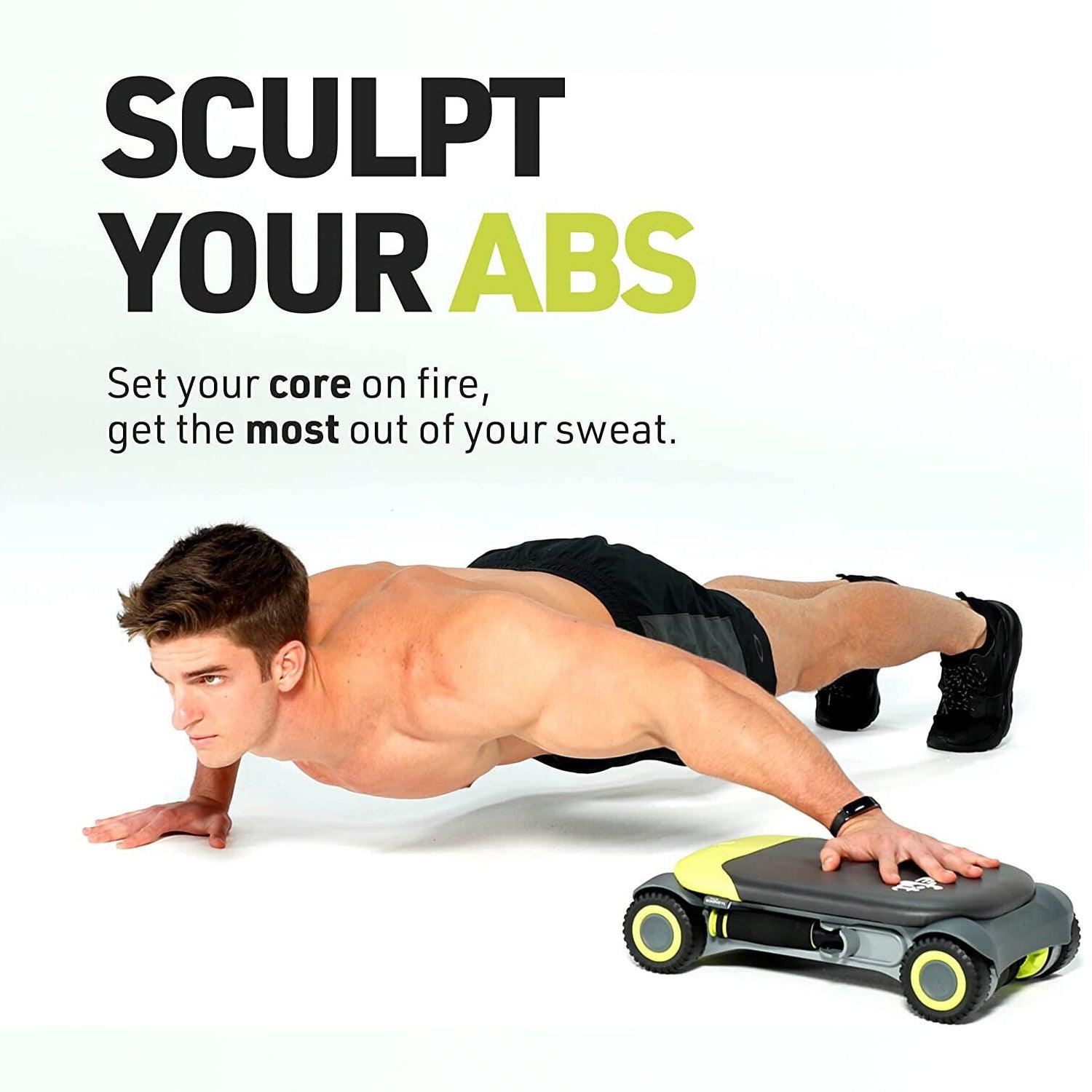 Rollout Wheel Abs - Fitness Skateboard Ab wheel Roller Exercise & Fitness - Tophatter Daily Deals