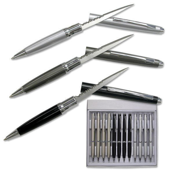 Fixed Blade Pen Knives Twelve Piece Set For Sale (YK-5002MM) Tophatter's Spring Assisted Knives Fixed Blade Pen Knife Twelve Piece Set For Sale - Tophatter Daily Deals