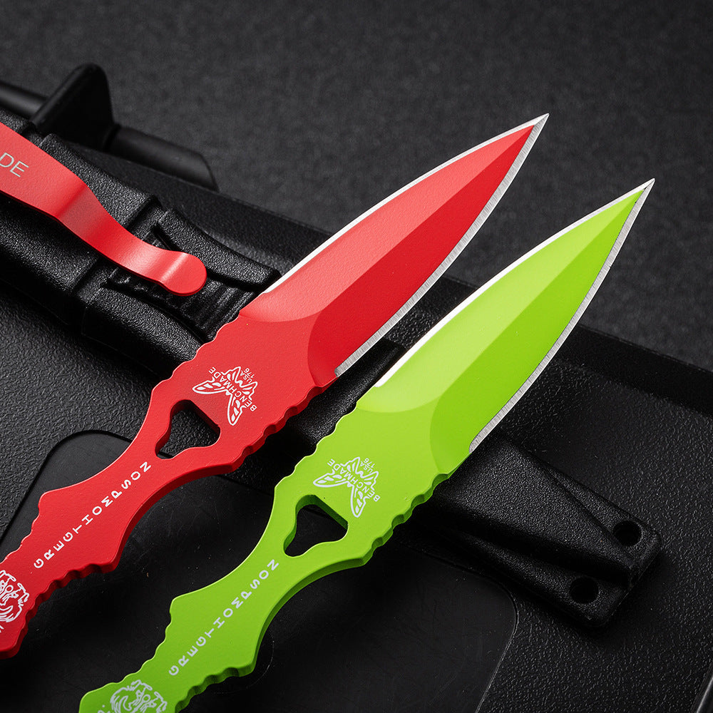Fixed Blade TacticalKnife COMBO SOCP Dagger3.22" Blade, K sheath - Tophatter Daily Deals