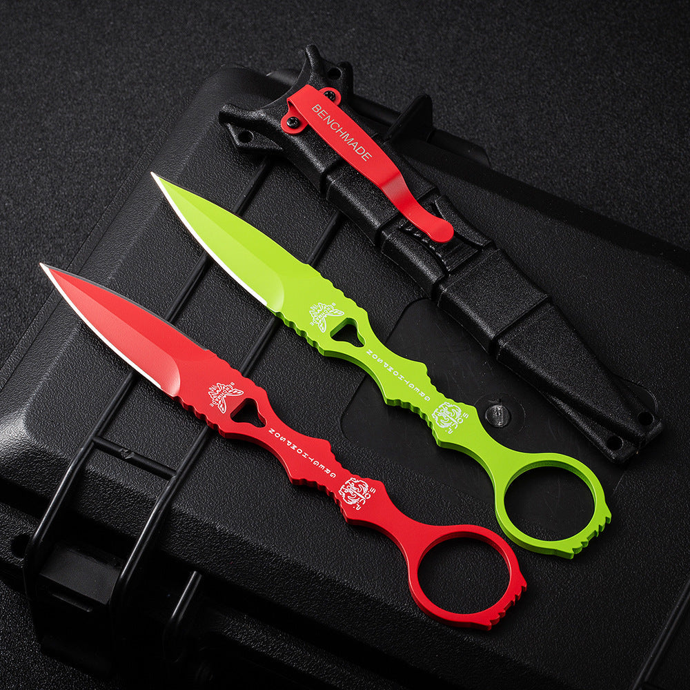 Fixed Blade TacticalKnife COMBO SOCP Dagger3.22" Blade, K sheath - Tophatter Daily Deals