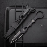 Fixed Blade TacticalKnife COMBO SOCP Dagger3.22" Blade, K sheath Black - Tophatter Daily Deals