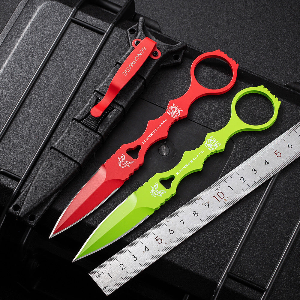 Fixed Blade TacticalKnife COMBO SOCP Dagger3.22" Blade, K sheath - Tophatter Daily Deals