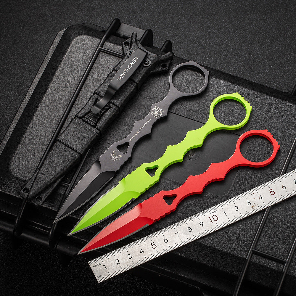 Fixed Blade TacticalKnife COMBO SOCP Dagger3.22" Blade, K sheath - Tophatter Daily Deals