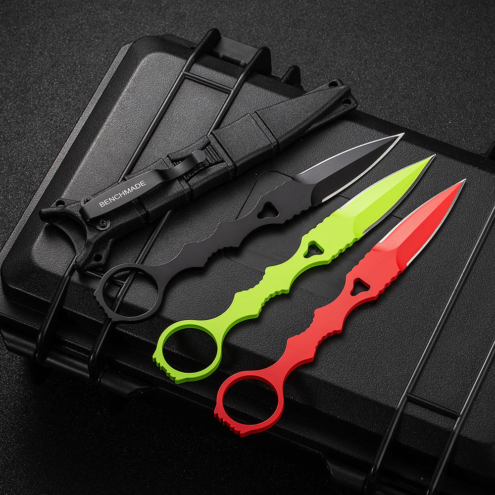 Fixed Blade TacticalKnife COMBO SOCP Dagger3.22" Blade, K sheath - Tophatter Daily Deals