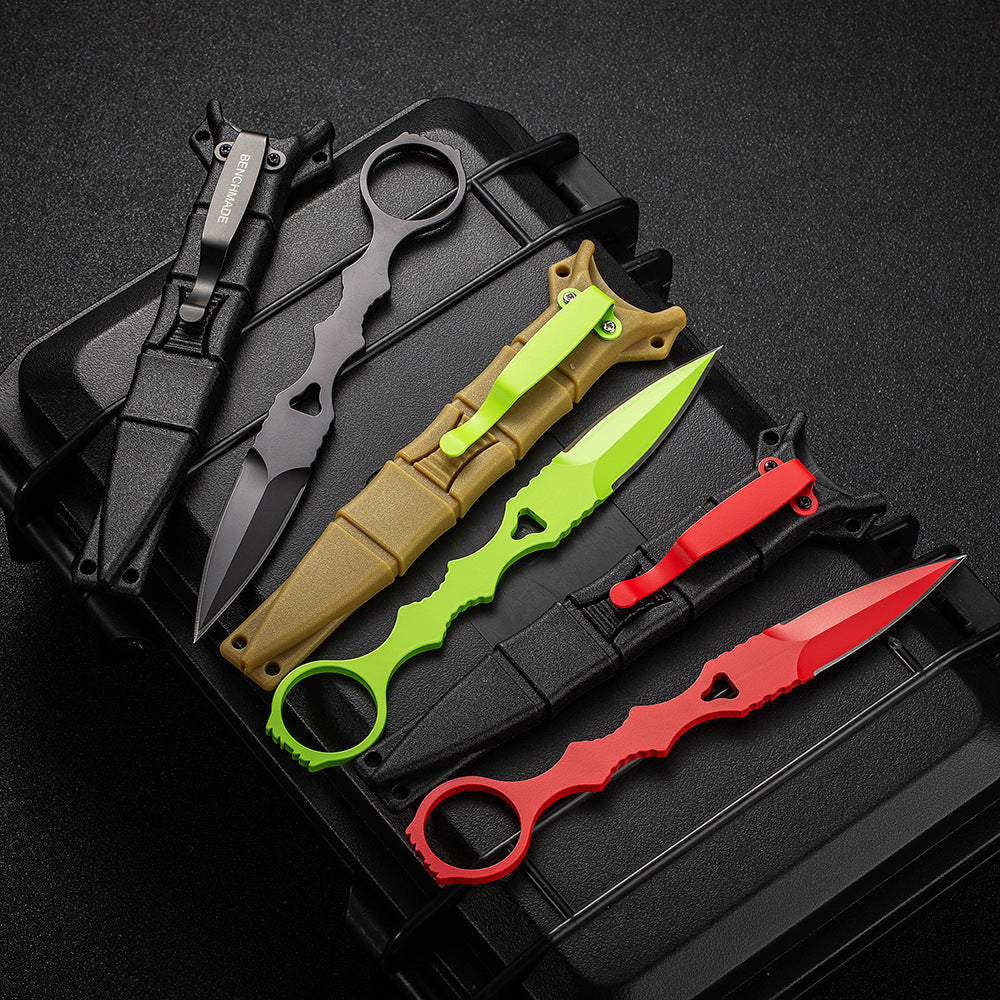 Fixed Blade TacticalKnife COMBO SOCP Dagger3.22" Blade, K sheath - Tophatter Daily Deals
