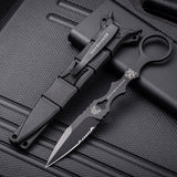 Fixed Blade TacticalKnife COMBO SOCP Dagger3.22" Blade, K sheath Black - Tophatter Daily Deals