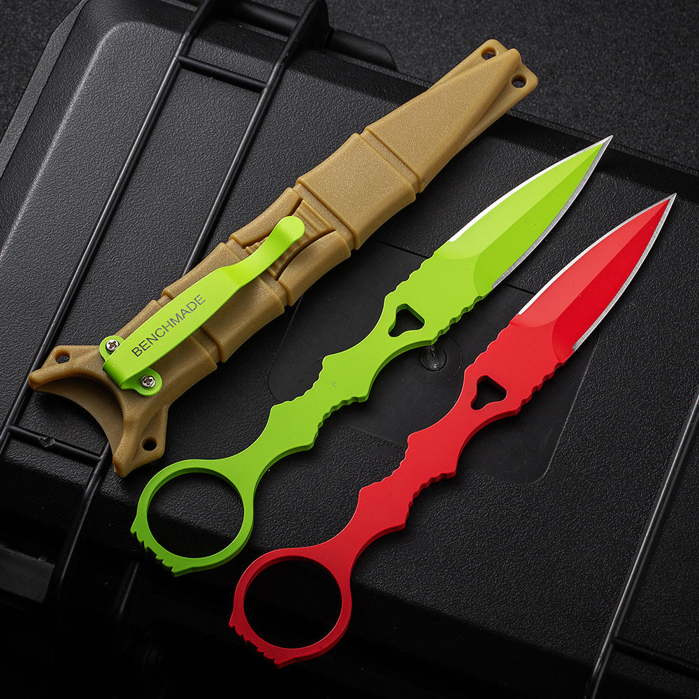 Fixed Blade TacticalKnife COMBO SOCP Dagger3.22" Blade, K sheath - Tophatter Daily Deals