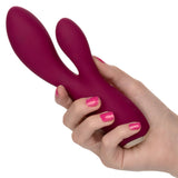 Uncorked Cabernet Dual Massager in Deep Wine Red with 10 Speeds and Silicone Vibrator > Vibrators > Ladies > Rabbit - Tophatter Daily Deals