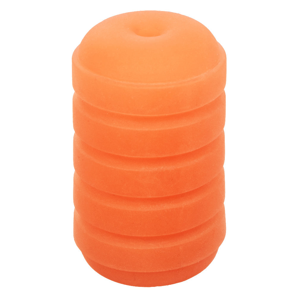 Pop Sock Ribbed Reversible Stroker Soft Tight Stretchy Material Orange > Sex Toys For Men > Masturbators Cup - Tophatter Daily Deals