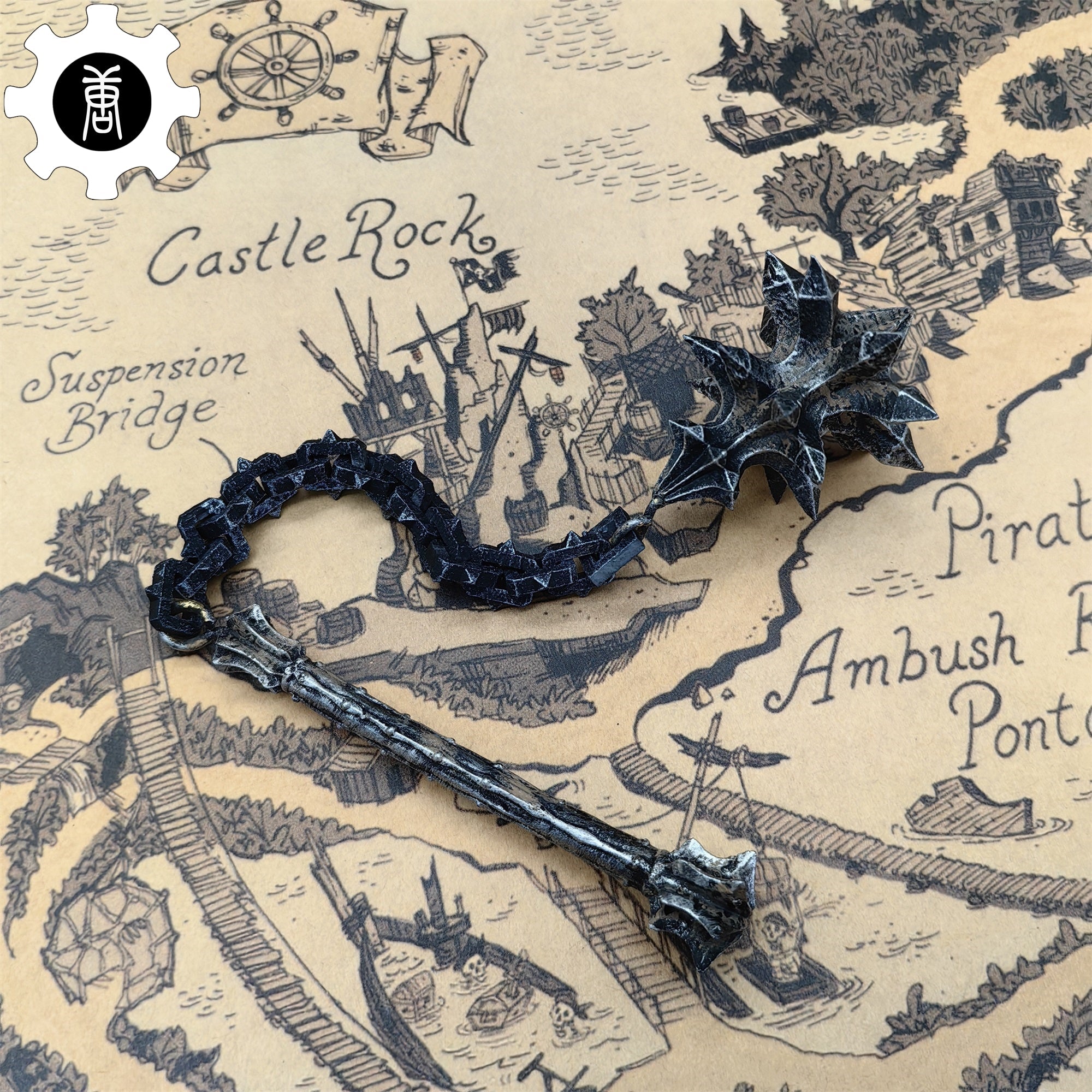 3D Printed 1: 12 Scale Flail Of The Witch-King Replica - Tophatter Daily Deals