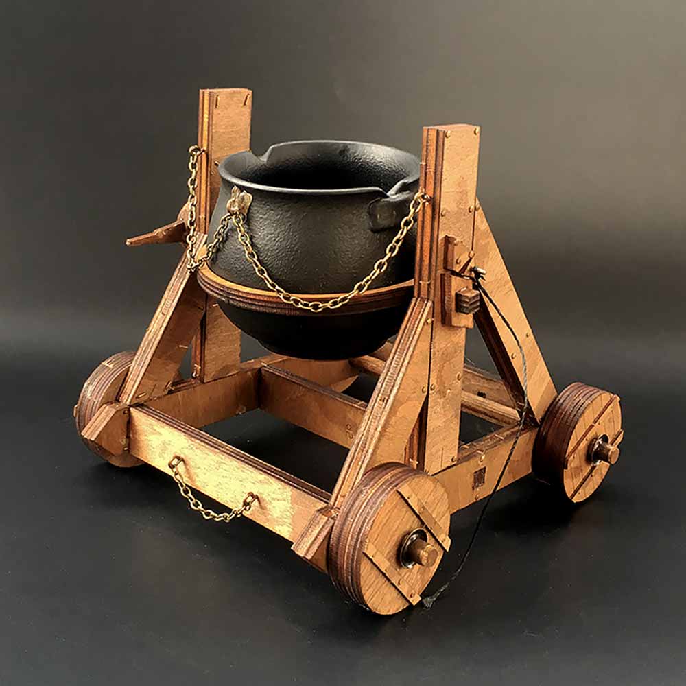 AM007 Flaming Chariot Wooden Mechanical Toys Military Model Kits for Adults 3D Mechanical Model Kit - Tophatter Daily Deals