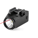 Flashlight Red Green Laser Fast Charge 20-21mm Rail Red Laser - Tophatter Daily Deals