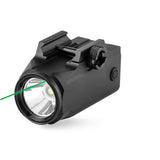 Flashlight Red Green Laser Fast Charge 20-21mm Rail Green Laser - Tophatter Daily Deals