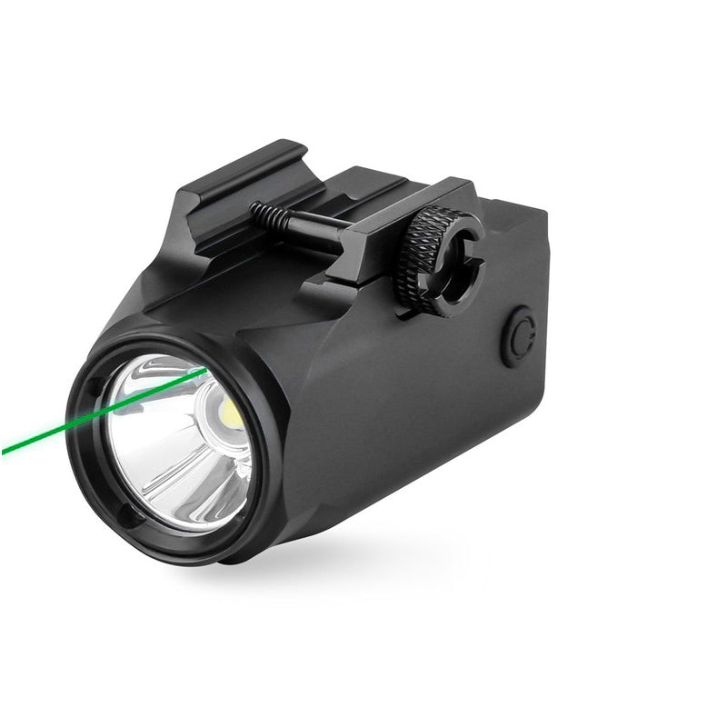Flashlight Red Green Laser Fast Charge 20-21mm Rail Green Laser - Tophatter Daily Deals