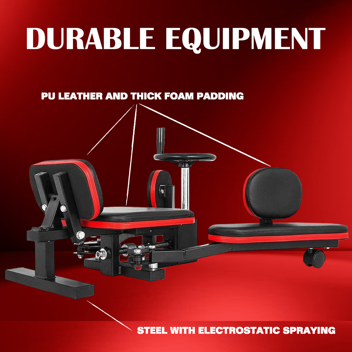Leg Stretching Machine - Heavy Duty Trainer Leg Stretcher Machine Leg Stretcher Bar Exercise & Fitness - Tophatter Daily Deals