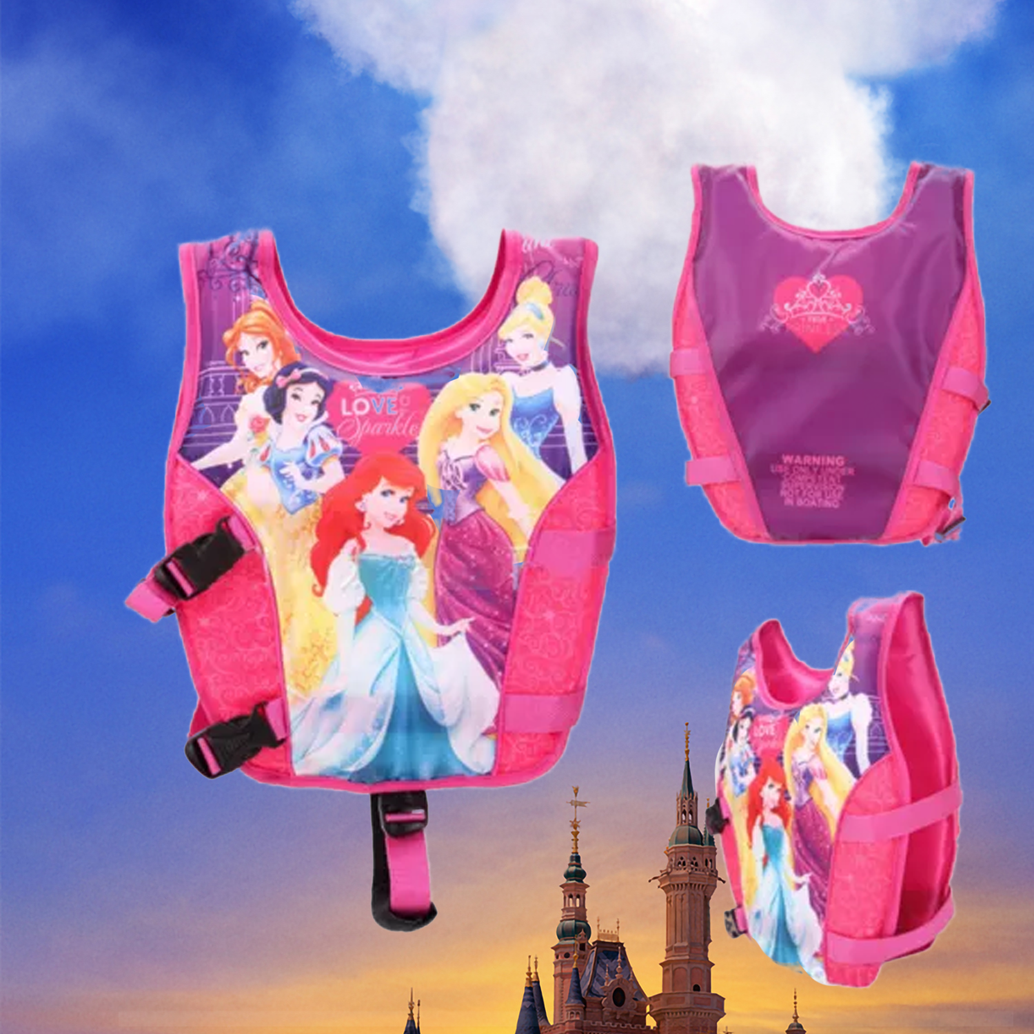 Swimming Float Vest – Kids Learn-to-Swim Safety Jacket with Adjustable Straps Buoyancy Aid Jacket Floats & Inflatables - Tophatter Daily Deals