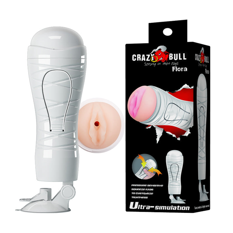 Flora Pussy Masturbator – Lifelike Sleeve with Suction Cup Base Stroker > Sex Toys For Men > Masturbators > Manual - Tophatter Daily Deals