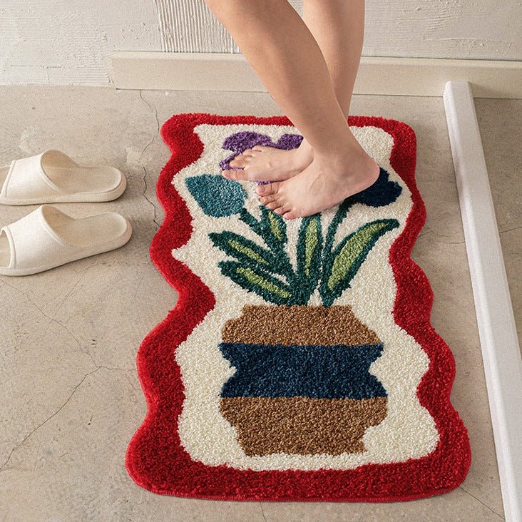 Flower in Vase Mat Rugs - Tophatter Daily Deals