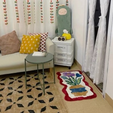 Flower in Vase Mat Rugs - Tophatter Daily Deals