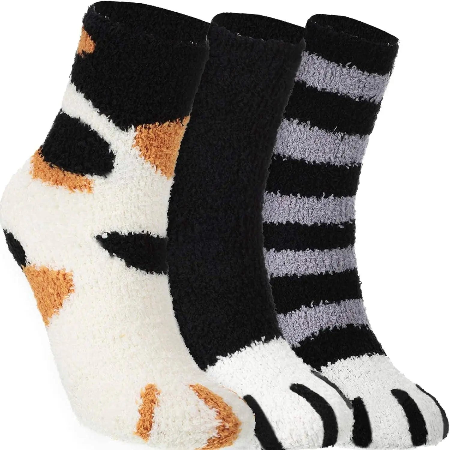 Fluffy Cat Paw Socks - Winter Edition - Tophatter Daily Deals
