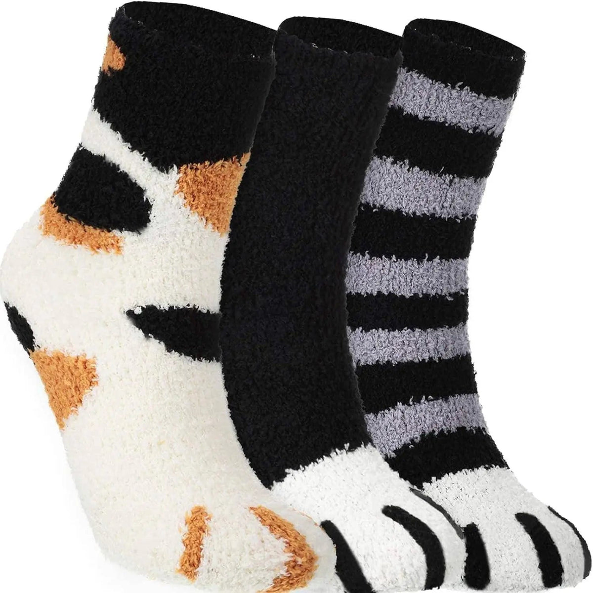 Fluffy Cat Paw Socks - Winter Edition - Tophatter Daily Deals