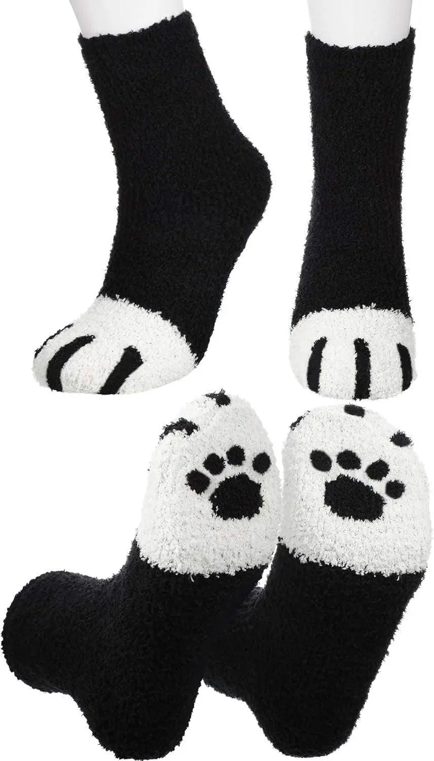 Fluffy Cat Paw Socks - Winter Edition - Tophatter Daily Deals