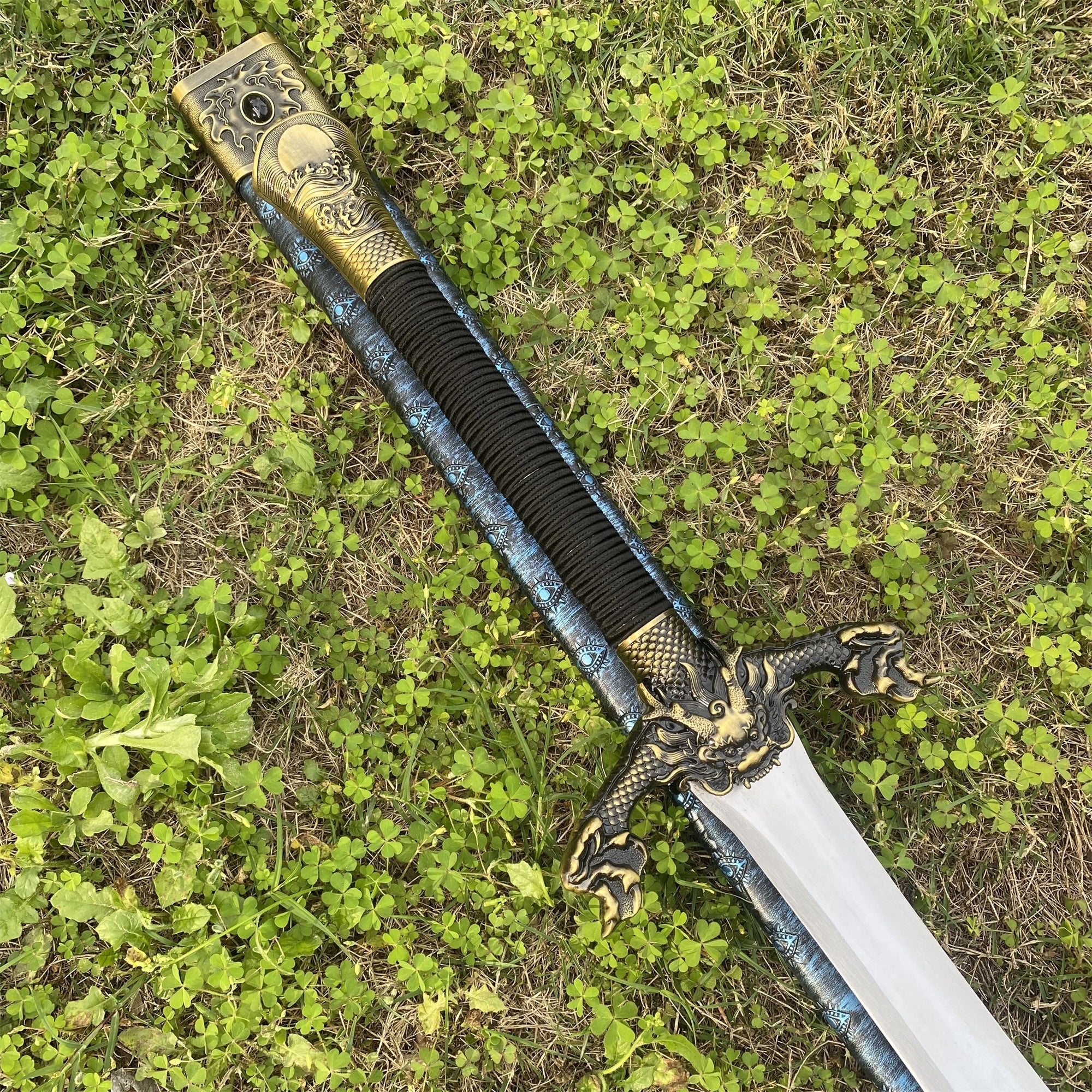 Chinese Style Life-size Flying Dragon Battleb Sword Replica - Tophatter Daily Deals