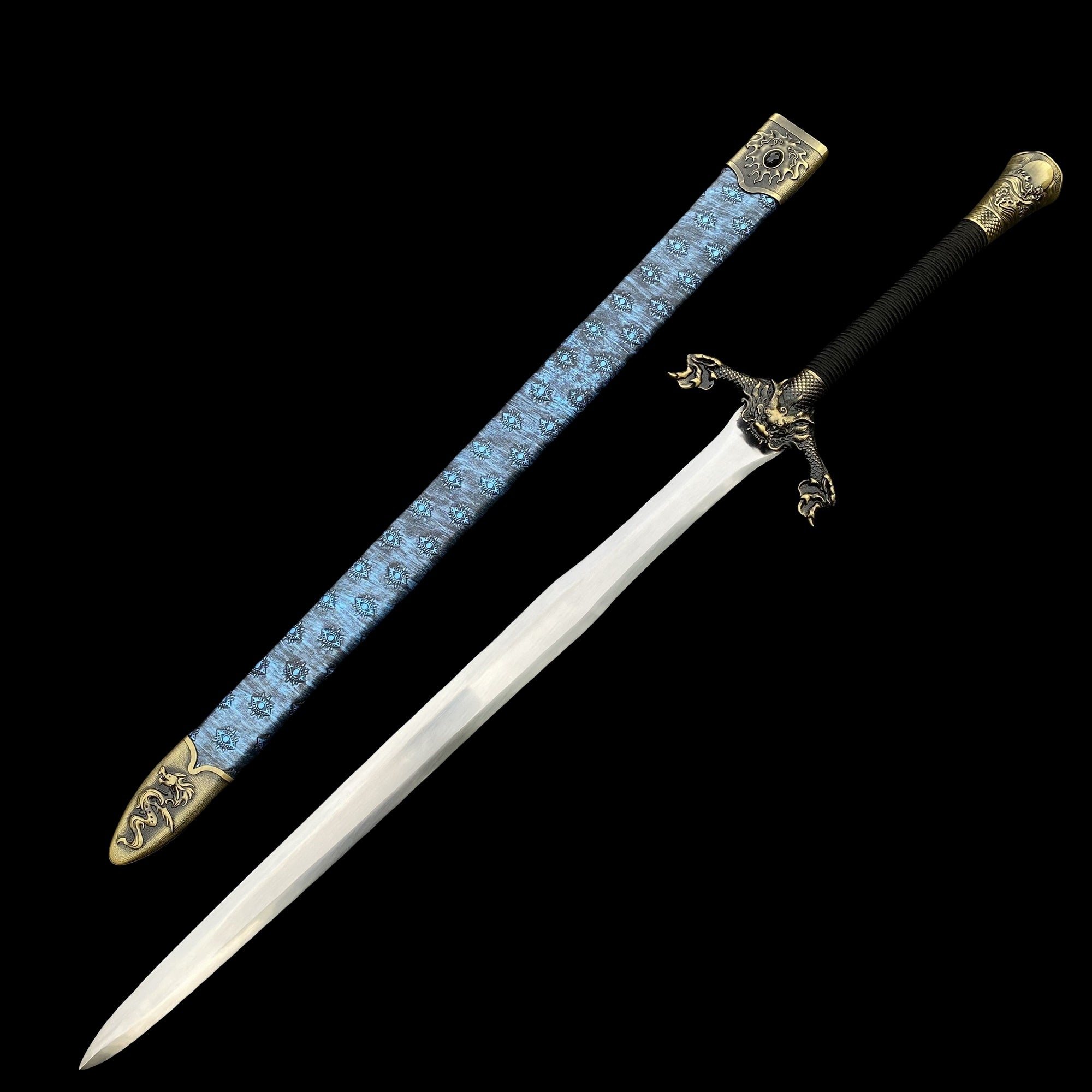 Chinese Style Life-size Flying Dragon Battleb Sword Replica Sword - Tophatter Daily Deals