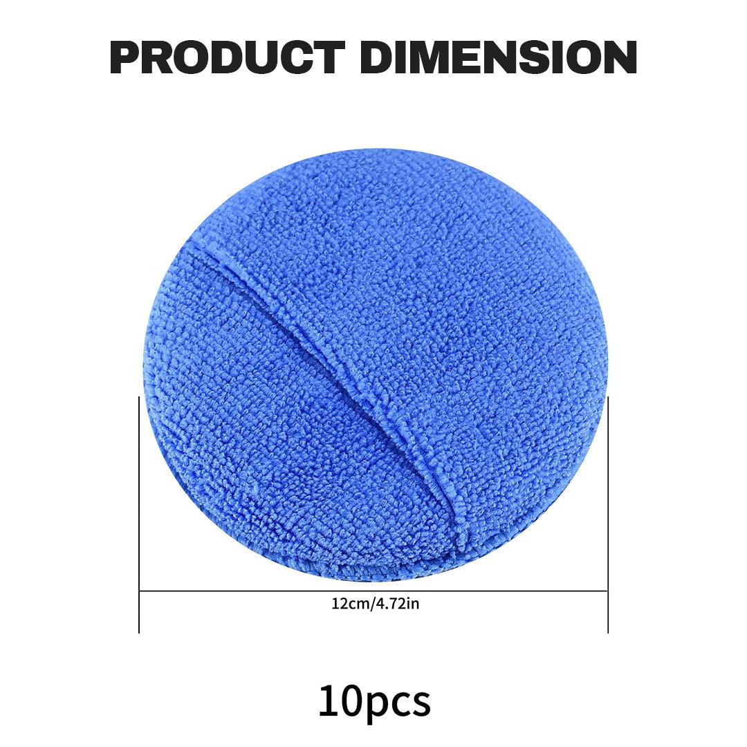 Pads for Car Polisher - 10PCS Car Microfiber Polishing Pads Wax Applicator Foam Sponge Cleaning Buffer Car Accessories - Tophatter Daily Deals