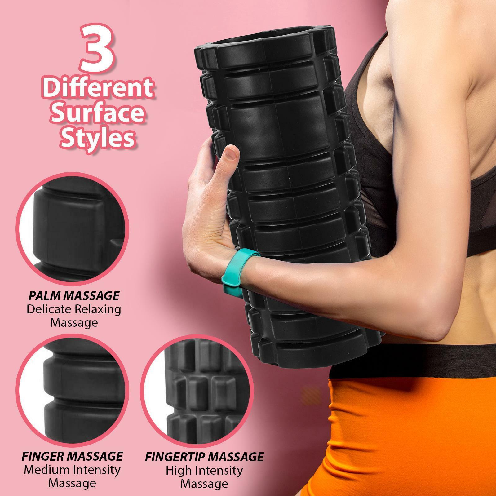 Foam Roller for Back - Foam Fitness Roller Deep Tissue Gym Massage Grid Muscle Trigger Point Muscles Health Care - Tophatter Daily Deals