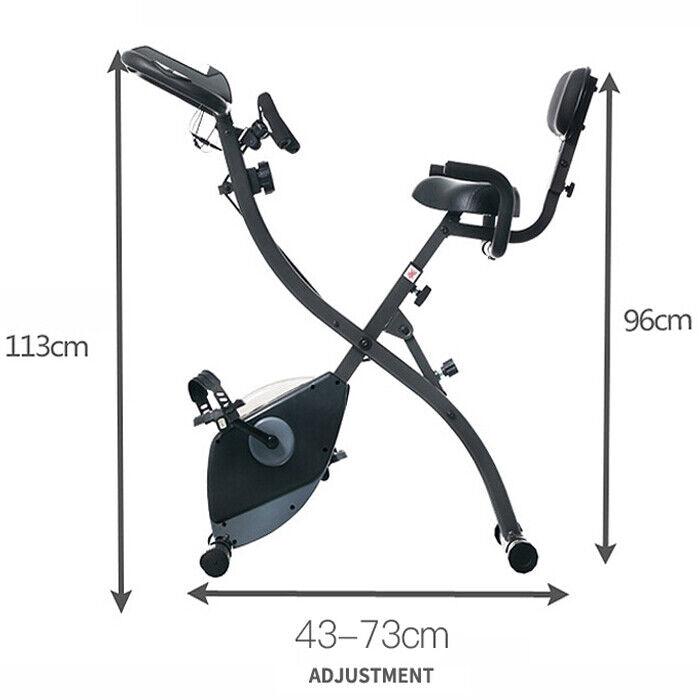 Best Folding Exercise Bike UK - Aerobic Bicycle Home Gym Cardio Fitness X Bike Machine Exercise Bikes - Tophatter Daily Deals