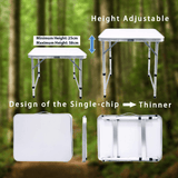 Aluminium Foldable Camping Table - Portable Outdoor Picnic & BBQ Table with Carry Handle Outdoor Recreation - Tophatter Daily Deals