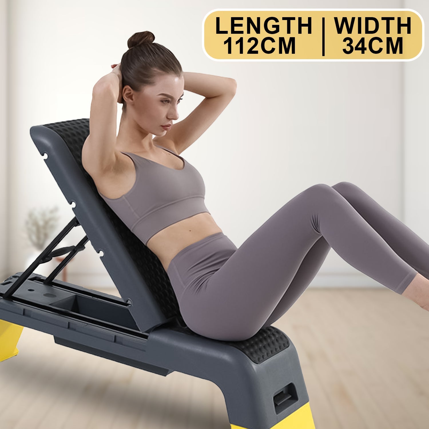 Sit Up Weight Bench – Multi functional Home Gym Exercise Bench for Strength & Cardio Sit up weight bench - Tophatter Daily Deals
