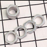 2026 New Hexagon Stone Wash Stainless Steel Folding Knucks Brass Knuckles - Tophatter Daily Deals