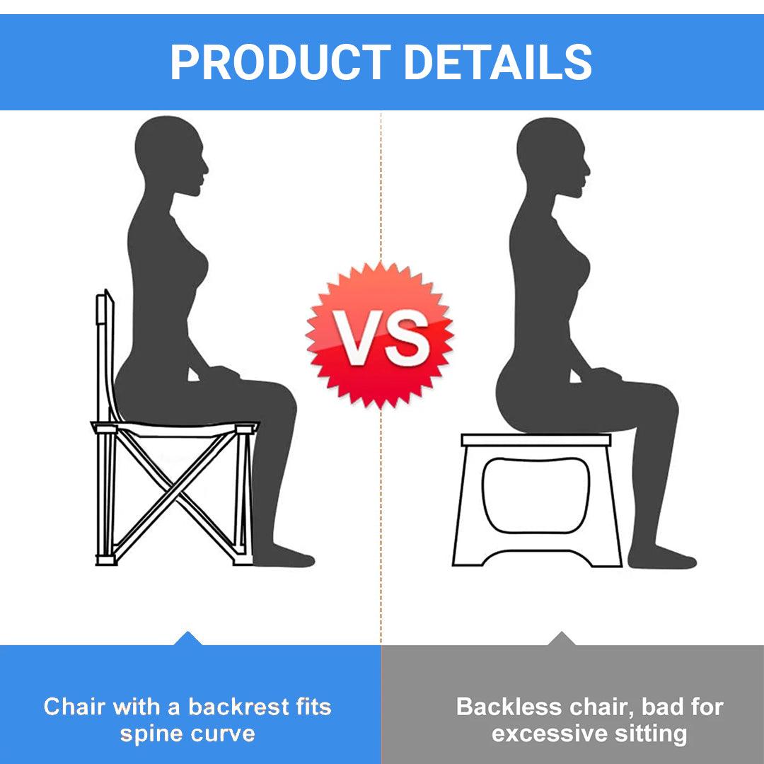 Outdoor Camping Chair - Padded Folding Camping Deluxe Fold Chairs High Back With Cup Holder & Carry Bag Personal Care - Tophatter Daily Deals