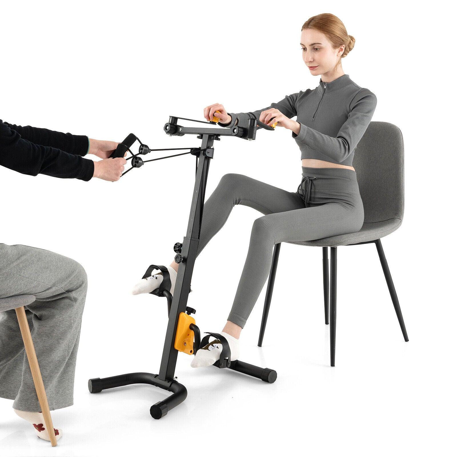 Best Exercise Bike at Home - Pedal Exercise Bike Hand Arm Leg & Knee Fitness Machine Exercise & Fitness - Tophatter Daily Deals