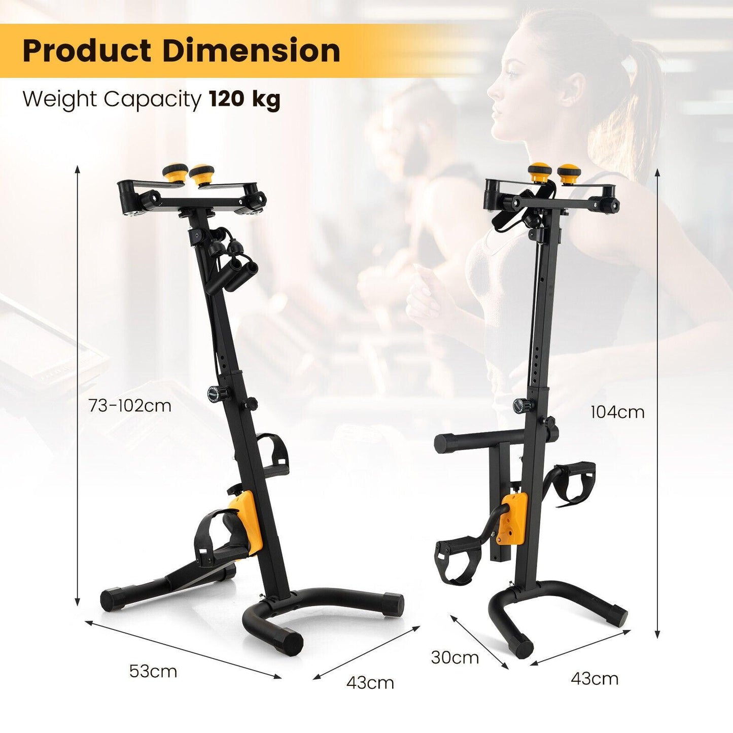 Best Exercise Bike at Home - Pedal Exercise Bike Hand Arm Leg & Knee Fitness Machine Exercise & Fitness - Tophatter Daily Deals