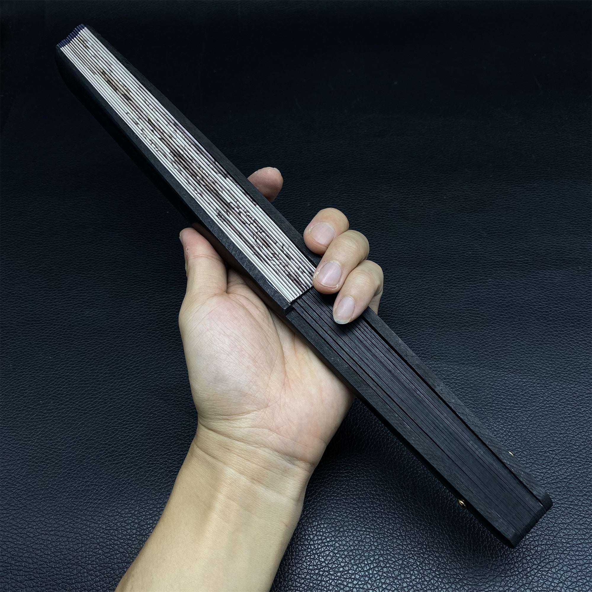 Black Myth Zhong Kui's Ghost Catching Folding Fan - Tophatter Daily Deals